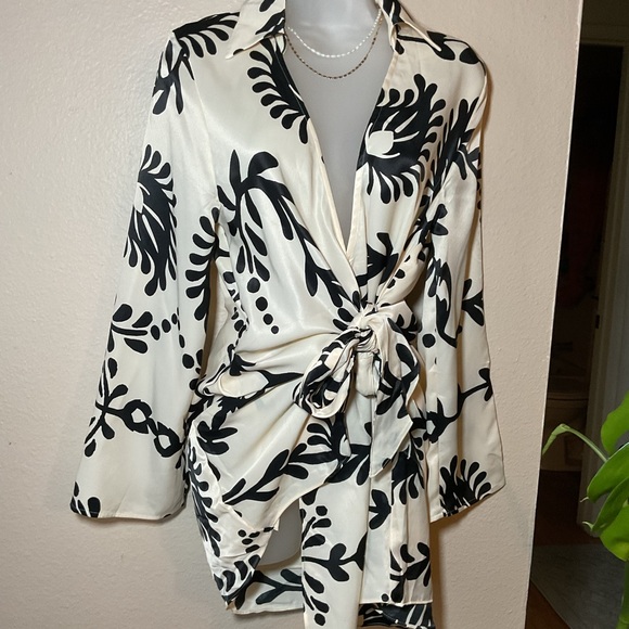 SILKY KIMONO DRESS - Picture 14 of 15
